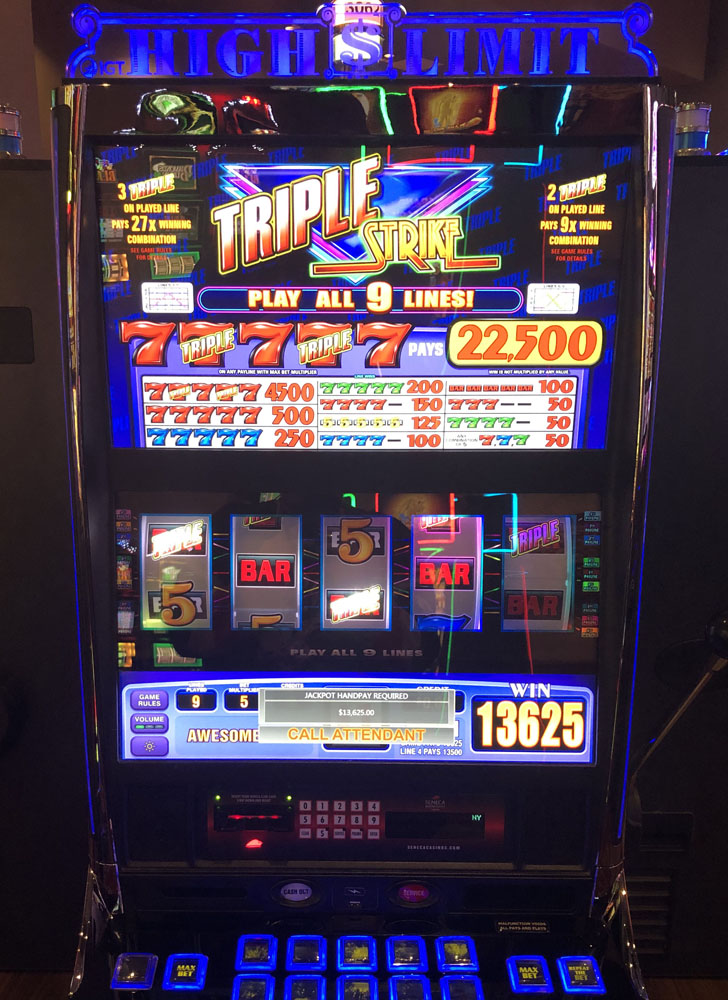 $13,625 on Triple Strike on November 9