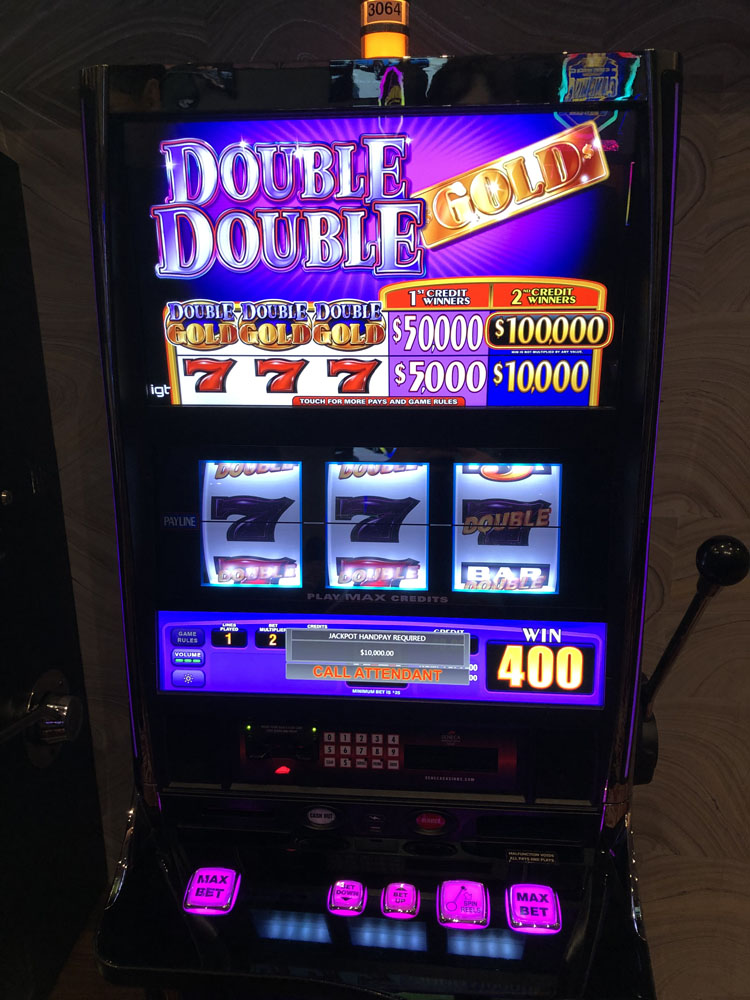 $10,000 on Double Double Gold on October 15