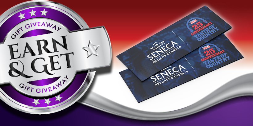 Earn & Get: Taste of Country Tickets at Seneca Buffalo Creek