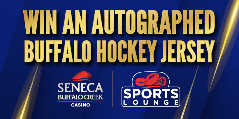 Win An Autographed Buffalo Hockey Jersey at Seneca Buffalo Creek