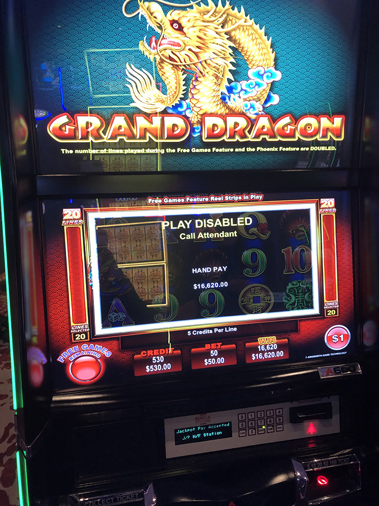 $16,620 on Grand Dragon on November 18