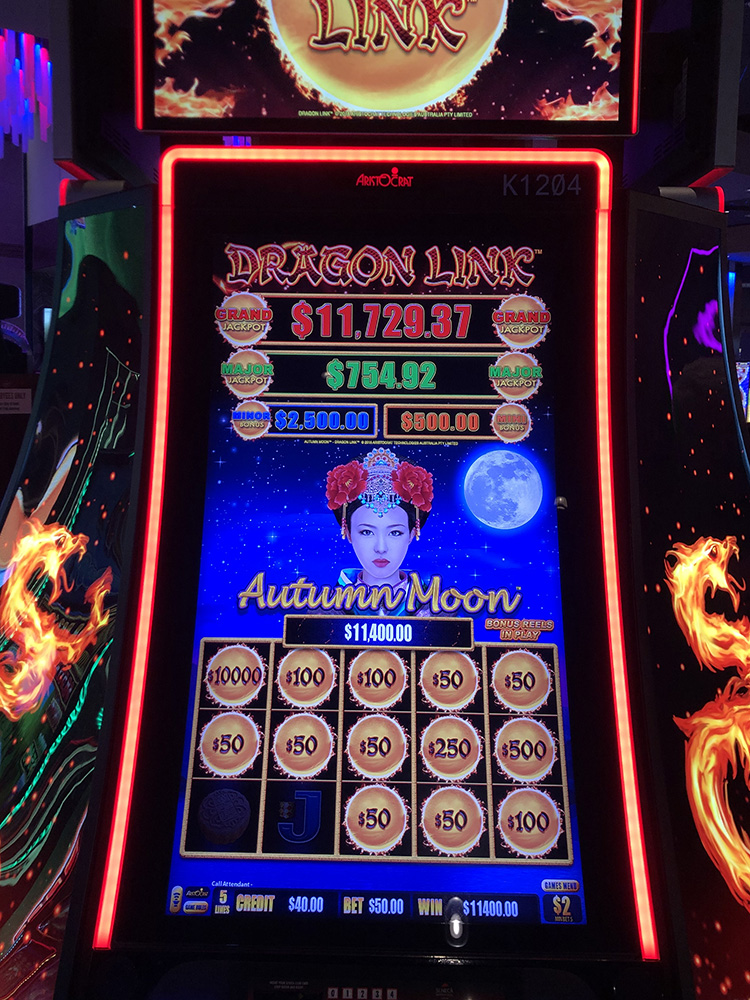 $11,400 on Dragon Link Autumn Moon on November 16