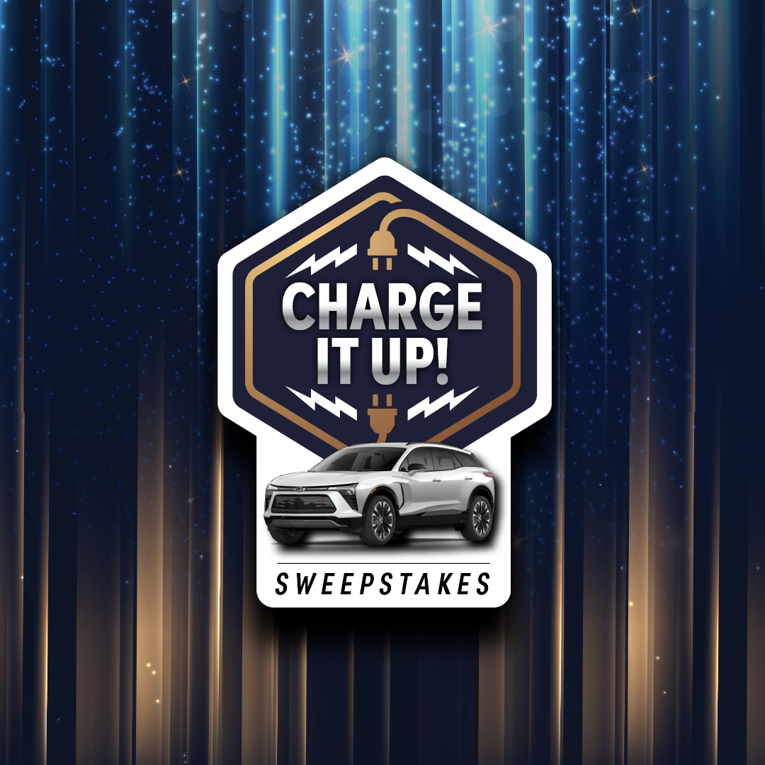 Win a 2023 Chevrolet Blazer EV in the Charge It Up Sweepstakes at Seneca Buffalo Creek Casino!