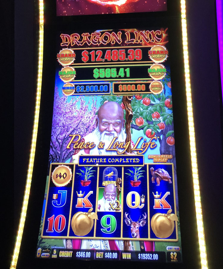 $19,352 on Dragon Link Peace & Long Life on November 11