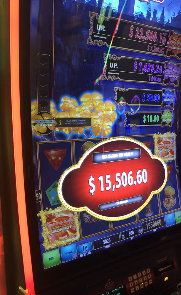 $15,507 on Clover Link Xtreme Blazing Gems on October 1