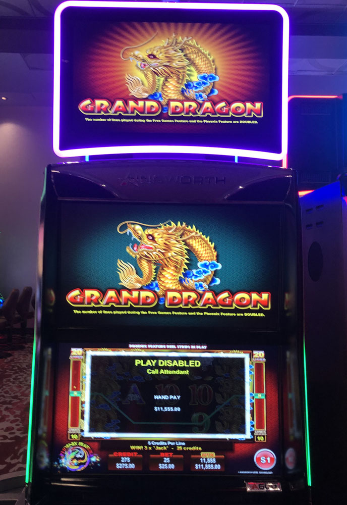 $11,555 on Grand Dragon on November 12