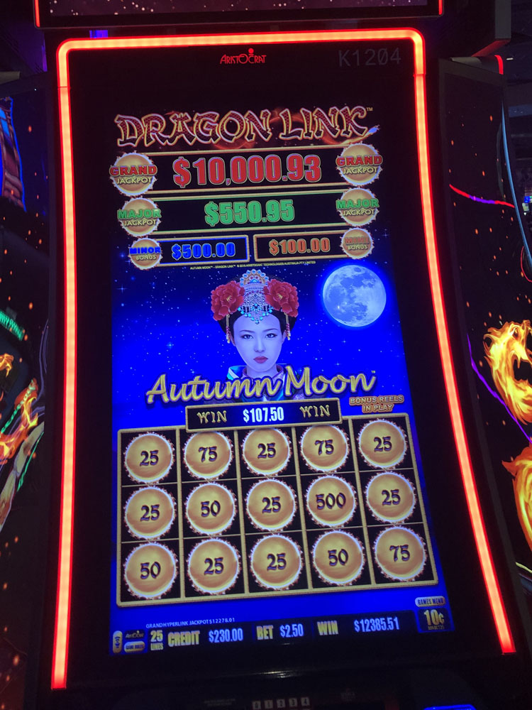 $12,386 on Dragon Link Autumn Moon on November 2