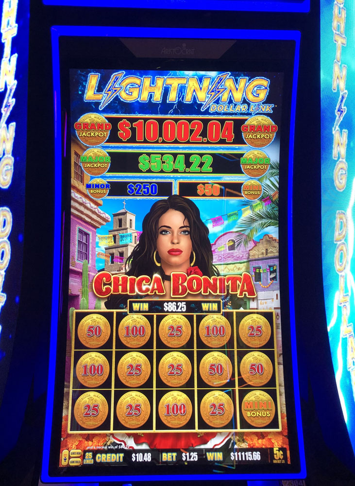 $11,116 on Lightning Dollar Link Chica Bonita on October 23