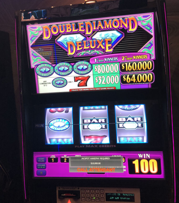 $10,000 on Double Diamond Deluxe on October 11