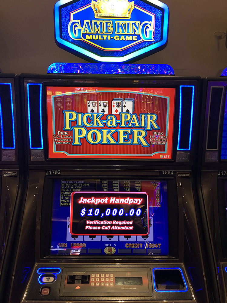 $10,000 on Pick A Pair Poker on November 20