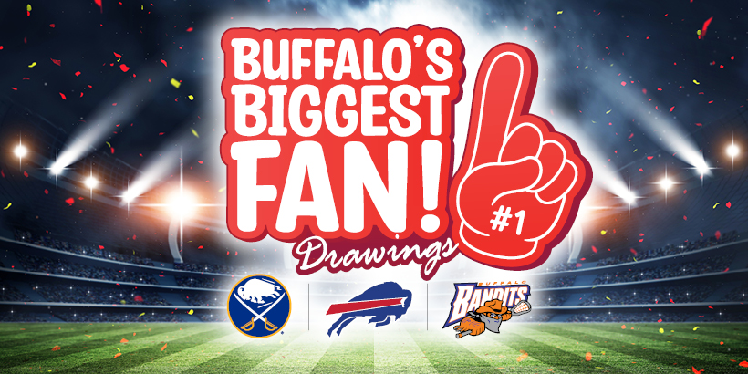 Win Bills, Sabres, Bandits Tickets Or $2,500 CASH in August at Seneca Buffalo Creek