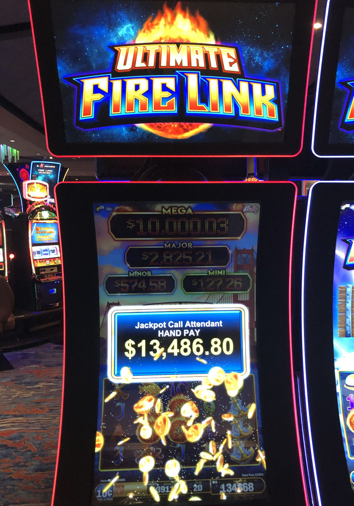 $13,487 on Ultimate Fire Link on October 1