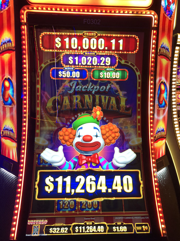 $11,265 on Jackpot Carnival on November 2