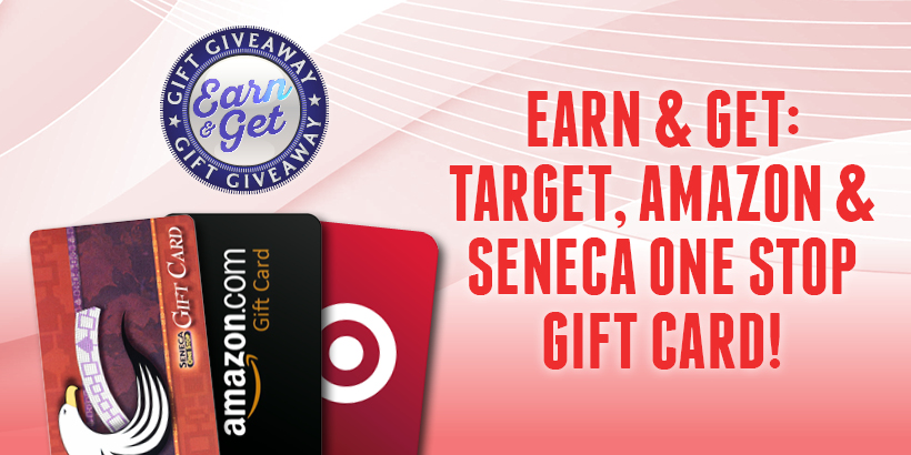 Earn & Get: Various Gift Cards