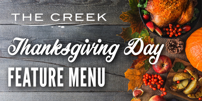 Thanksgiving Day Specials at Seneca Buffalo Creek